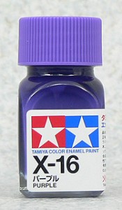 TAMIYA 琺瑯系油性漆 10ml 亮光紫色 X-16